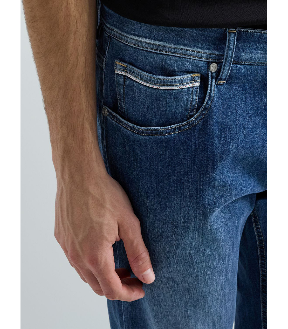 スリムストレートフィットGROVER 超軽量デニム 詳細画像 ブルー 5